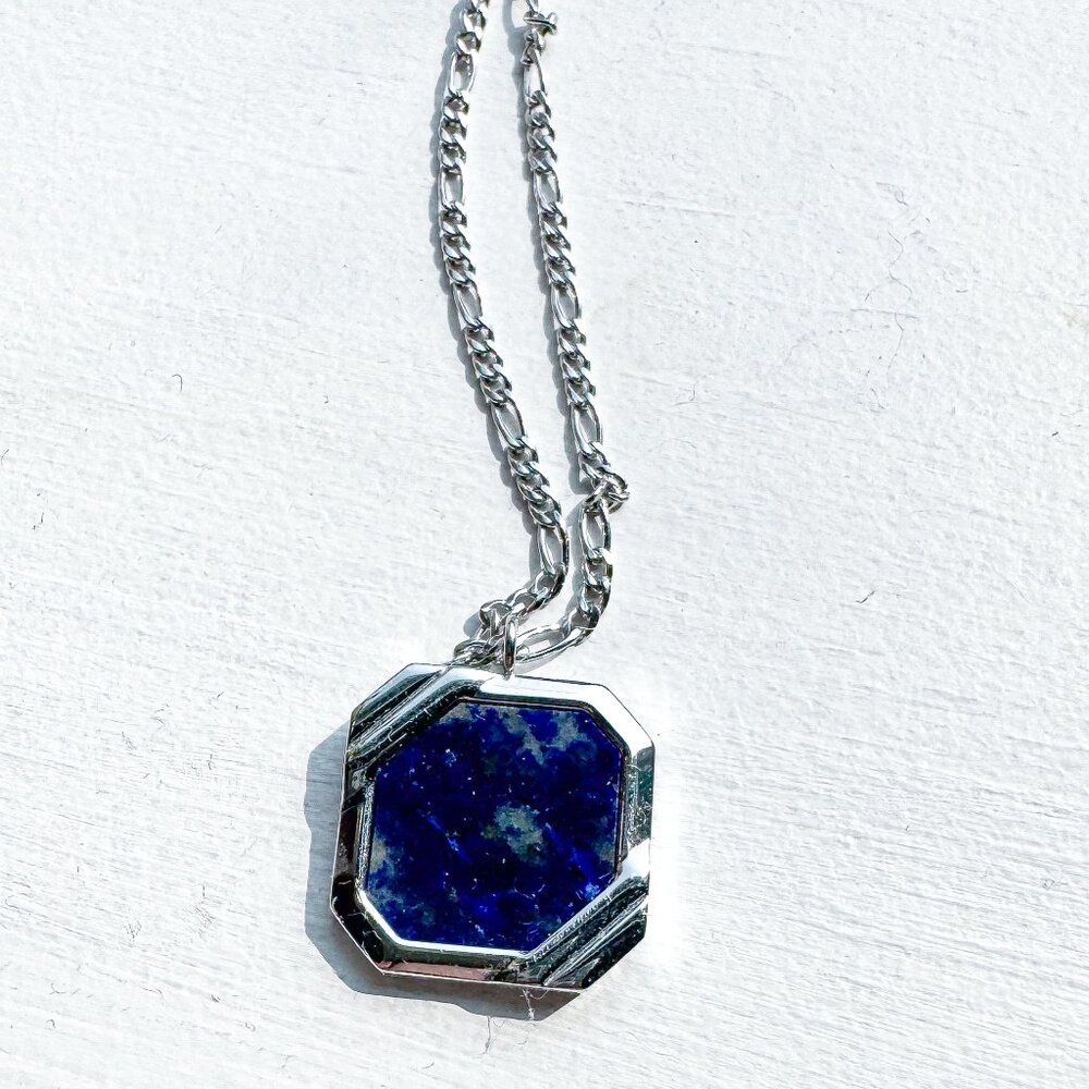 Holzkern Scalar Necklace - Lapis Lazuli/Silver